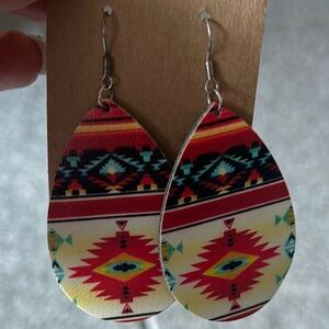 Navajo print earrings